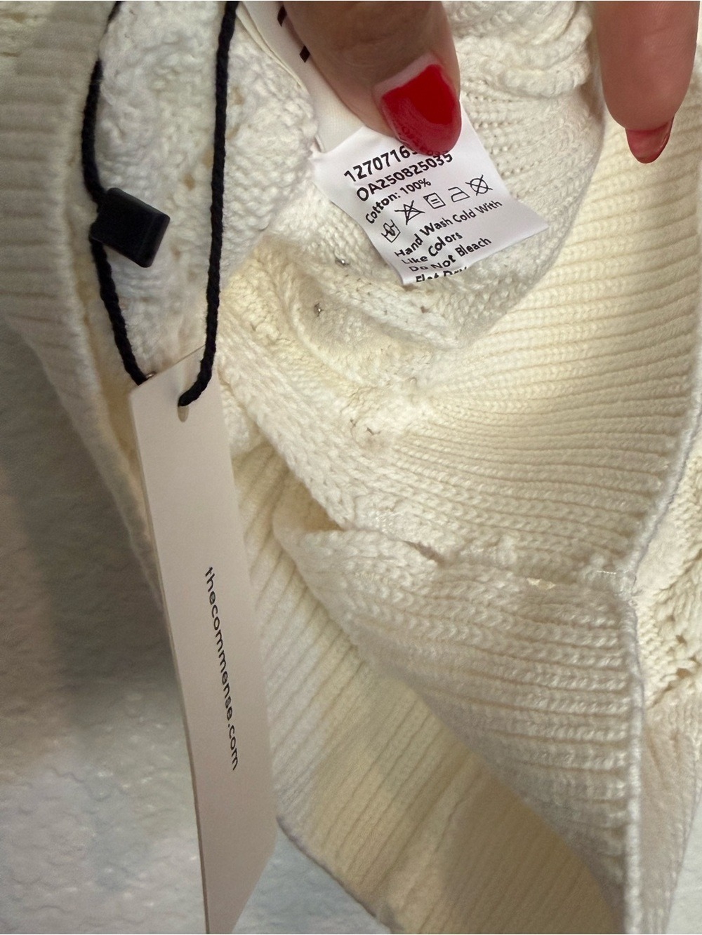 Commense Backless Pearl-Embellished Knit Sweater - Picture 6 of 8